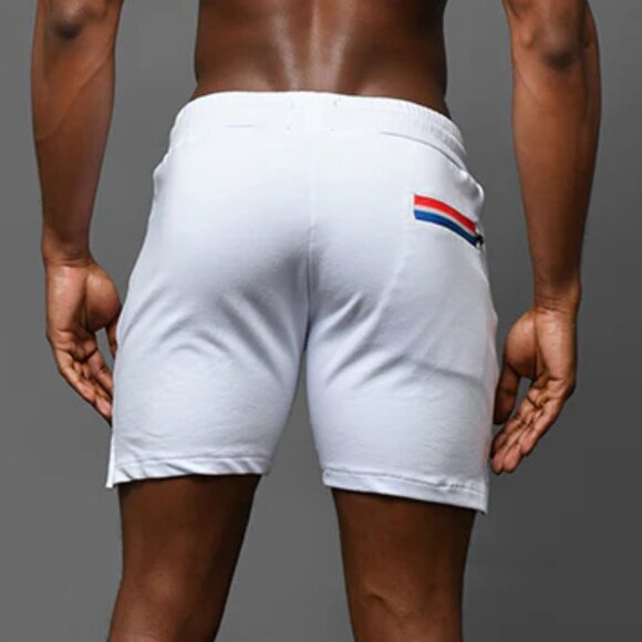Andrew Christian Hero Training Shorts (6" Inseam) - WHITE / L - Picture 3 of 3
